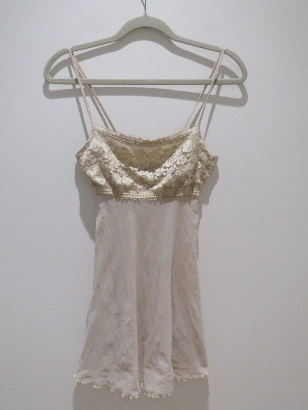 VINTAGE COSABELLA Lace Mesh Babydoll Cami Tank Top 90s Y2K Friends Boho Grunge